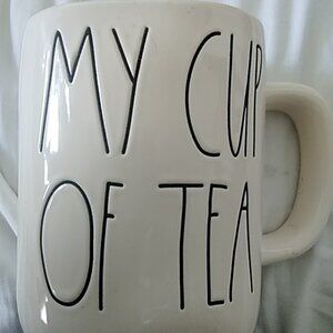 Rae Dunn mug MY CUP OF TEA with yellow interior
